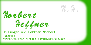 norbert heffner business card